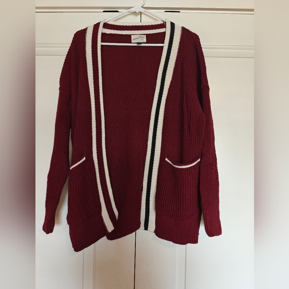 universal thread maroon cardigan